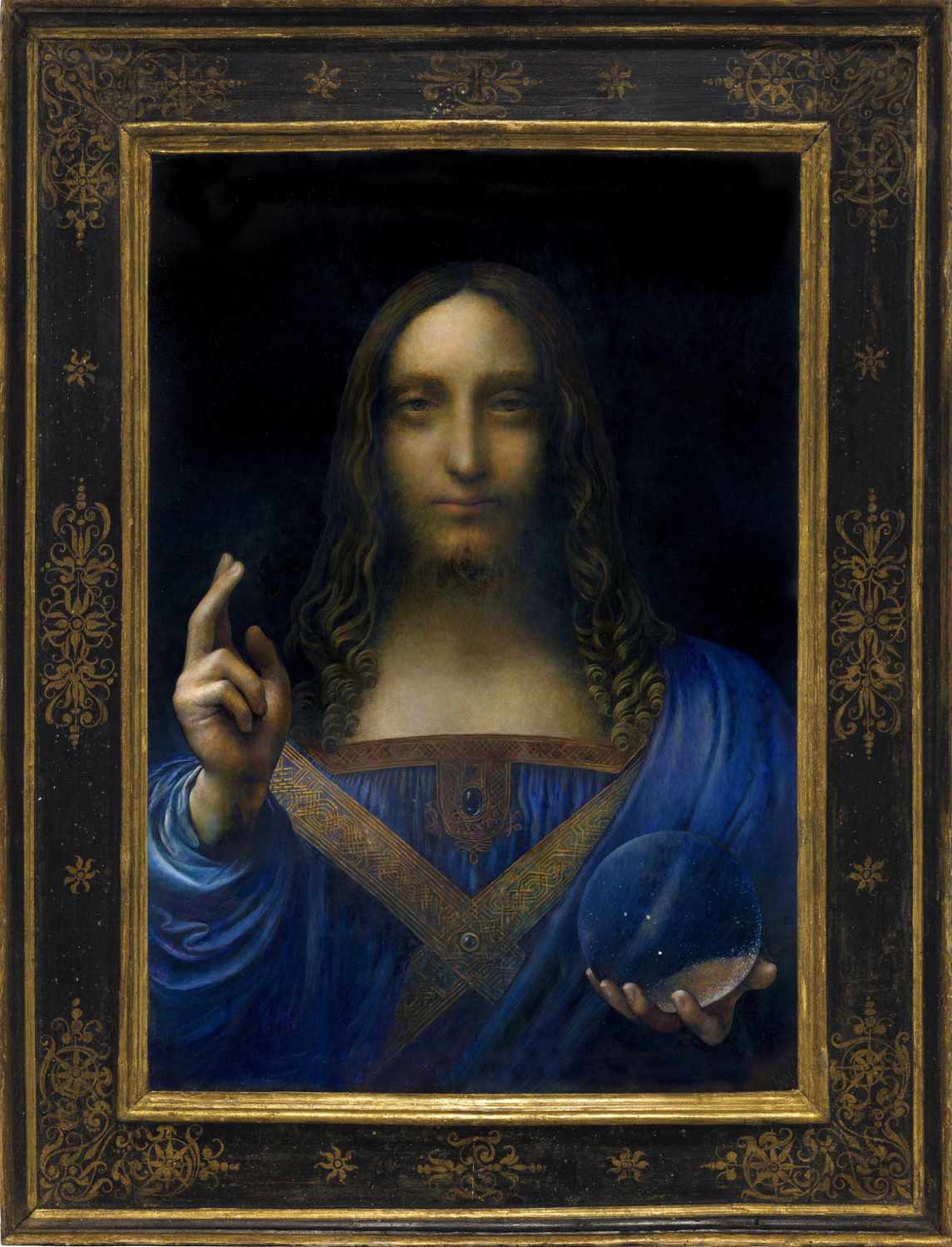 Salvator Mundi (Da Vinci) 19.6” x 37.8” Egg tempera on panel POR