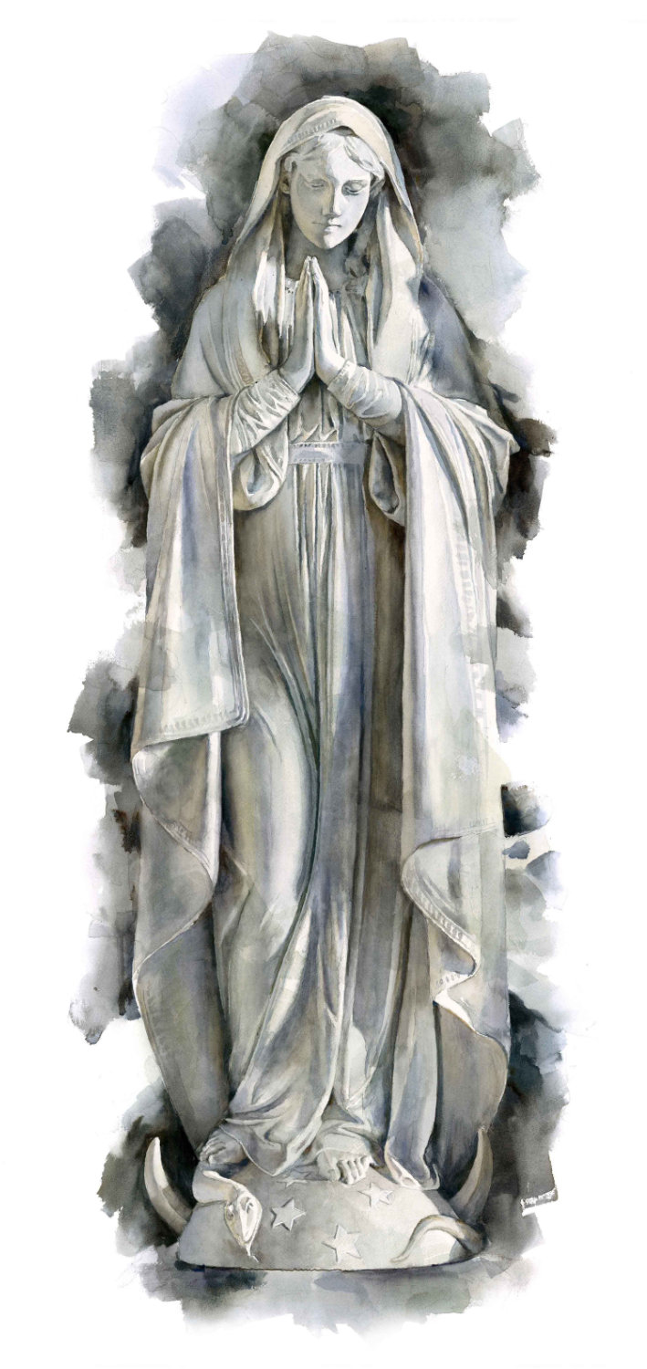 Profile of Mr. Thornton  egg tempera on panel  22 x 34 inches